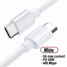 30W USB C To C Fast Charging Cable 3.3/6.6/10ft Type C To Type C Fast Charger Cord Compatible For iPhone 15/15 Pro/15 Pro Max/Samsung Switch Pixel And TYPE-C Charging Port phones[white/black],1m