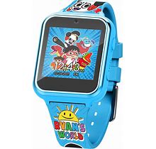 Accutime Kids Ryan's World Blue Educational Learning Touchscreen Smart Watch Toy For Boys, Girls, Toddlers - Selfie Cam, Learning Games, Alarm, Calcu
