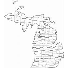 Home Comforts Michigan State County Map City Detroit Vivid Imagery Laminated Poster Print-20 Inch By 30 Inch Laminated Poster With Bright Colors And
