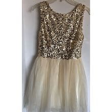 Short, Formal Dress, Sequin And Toole