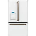 CAFE GE CYE22TP4MW2 Caf0233 22 Cu.Ft. Matte White Counter-Depth French Door Refrigerator