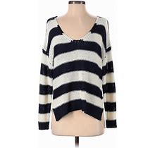 PPLA Clothing Pullover Sweater: Ivory Stripes Tops - Women's Size X-Small