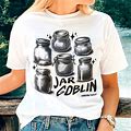 Jar Goblin Tshirt, Jar Collector, Goblincore Cottagecore Clothing, Crowcore, Witchy, Mason Jar,