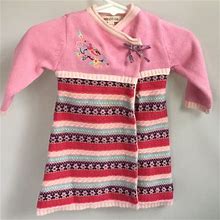 Kenzo Dresses | Kenzo Kids Knit Dress 3m | Color: Red/Pink | Size: 3Mb