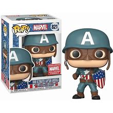 Funko POP! Marvel WWII Ultimates Captain America Exclusive Vinyl Figure 821