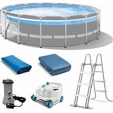 16 ft. X 48 in. Clearview Prism Above Ground Swimming Pool With Pump