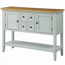Buffet Sideboard Console Table With Bottom Shelf