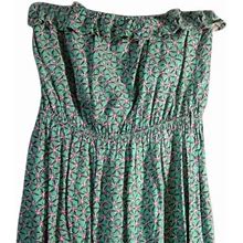 Alya Dresses | Strapless Short Casual Dress | Color: Green/Pink | Size: 8