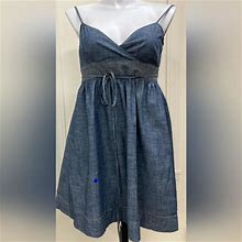 Ann Taylor Loft Chambray Wrap Dress Size Small | Color: Blue | Size: S