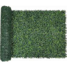 Bybeton Artificial Ivy Privacy Fence Screen,40"X120" (33.33 Sqft) UV-Anti Faux Boxwood Leaves Grass Wall Roll For Patio Balcony Privacy, Garden,