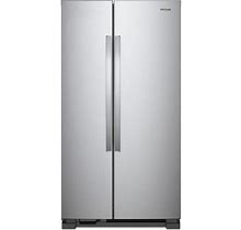 WRS315SNHM Whirlpool 36" 25 Cu Ft Side By Side Refrigerator - Monochromatic Stainless Steel