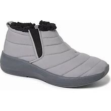 Dearfoams Naomi Women's Wedge Ankle Boots, Size: 8, Med Grey