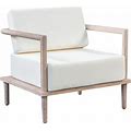 Emerson Cream Outdoor Lounge Chair, Cream Contemporary And Modern Chairs From TOV