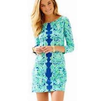 Lilly Pulitzer Marlowe Printed 3/4 Sleeve Shift Dress In Green