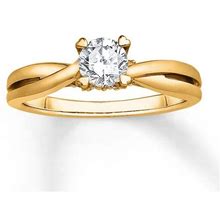 Kay Diamond Engagement Ring 1/2 Ct Tw Round-Cut 14K Yellow Gold