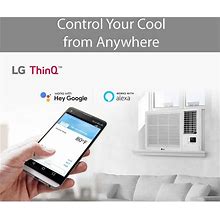 18,000 BTU Heat And Cool Window Air Conditioner With Wifi Controls - LG Electronics LW1821HRSM