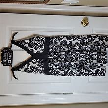 Loft Dresses | Ann Taylor Loft Petite 6 Dress Black White Strap | Color: Black/White | Size: 6P