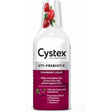Cystex Urinary Tract Infection Support, Cranberry Prebiotic Supplement For UTI Protection & Urinary Health Maintenance, D-Mannose & Vitamin C, 7.6 Oz