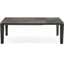 Calligaris Alpha Table W/ Extendable Rectangular Ceramic/Glass Top & Wooden Legs Wood In Gray | 29.63 H In | Wayfair 2274Df6c81309e93431f26b9617bfcf4