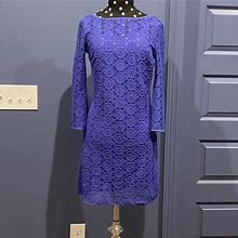Lilly Pulitzer Dresses | Lilly Pulitzer Purple Crochet Dress Size Xs | Color: Purple | Size: Xs