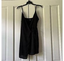 Vici Black Wrap Mini Dress Size Medium