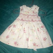 Laura Ashley Dresses | Super Cute Flower Dress | Color: Cream | Size: 3Mb