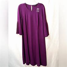 H By Halston Dresses | Nwot H By Halston Knit Dress | Color: Purple | Size: 10
