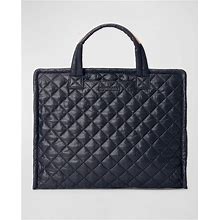 Mz Wallace Medium Box Quilted Nylon Tote Bag, Black, Women's, Handbags & Purses Tote Bags & Totes