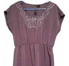 Petticoat Alley Dresses | Purple Knee-Length Dress | Color: Purple | Size: M