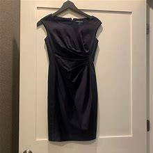 Ralph Lauren Dresses | Ralph Lauren Navy Evening Dress Size 0 Petite | Color: Blue | Size: 0