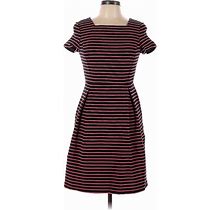 Talbots Casual Dress: Pink Stripes Dresses - Women's Size 6 Petite