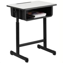 Bowery Hill Student Desk In Black And Gray