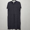 H&M Dresses | H&M Navy Drawstring T-Shirt Dress | Color: Blue/White | Size: Xl