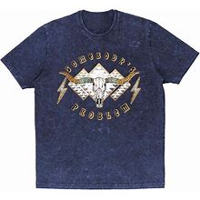 Gildan Boho Skull Clothing Stylish Garmentdye S For The Fashionforward Unisex Shirt - New Men | Color: Gold | Size: M
