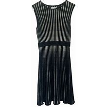Calvin Klein Sleeveless Striped Knit Sweater Dress Size S
