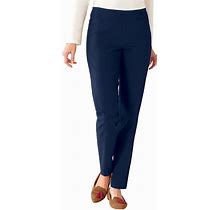 Blair Women's Slimsation® Tapered-Length Pants - Blue - 8PS - Petite Short