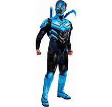 Rubies Men's Dc Deluxe Blue Beetle Costume Jumpsuit And Maskadult Costume