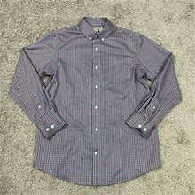 Duluth Trading Shirt Mens Small Wrinkle Fighter Long Sleeve Plaid Cotton