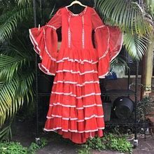 Vintage Dresses | Vintage Spanish 1950S Dress | Color: Red | Size: 0