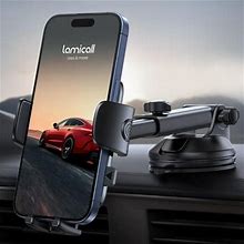 Lamicall Car Phone Holder Dc20 - [Strongest Military-Grade Suction Cup] Phone Holders For Your Car Quick Release Adjustable Car Phone Mount Holder Das
