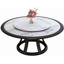 Brayden Studio® Daija Round Dining Table Wood In Brown/White | 29.5 H X 62.9 W X 62.9 D In | Wayfair Bdb05586a2f49a94cd8cd64ba3aa2a42