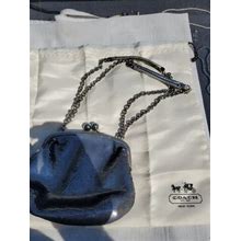 Coach Sequence Silver Chain Bag With Dust Bag