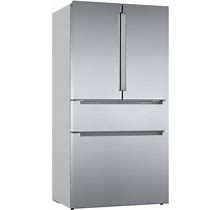 Bosch B36CL80ENS 36 Inch Wide 20.5 Cu. Ft. Energy Star Rated Built-In Refrigerator With Vitafreshpro Stainless Steel Refrigeration Appliances Full