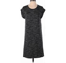 Cloth & Stone Casual Dress - Shift: Gray Marled Dresses - Women's Size Small