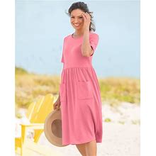 Appleseeds Women's Boardwalk Weekend Dress - Pink - 2X - Womens