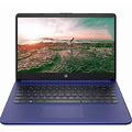 HP 14 Inch Laptop - Intel Celeron - 4GB - Dark Blue