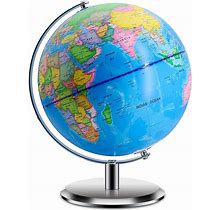 World Globes For Kids - Size 9" Educational World Globe With Stand Adults Desktop Geographic Gobles Discovery World Globe Educational Toy For Childre
