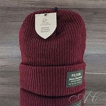 Filson C.C. Hat Beanie 100% Wool Hat Watch Beanie Sequoia Red Ducks Unlimited - New Men | Color: Red | Size: S