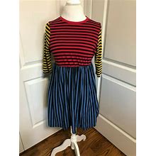 Asos Colorful Striped Babydoll Dress Us 6 Women Small