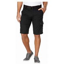Wearfirst Men's Ripstop Belted Cargo Shorts Black Size 34 New